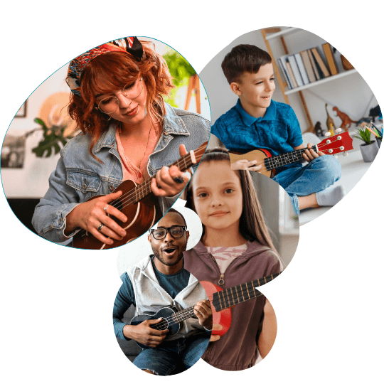 People Enjoying The Ukulele